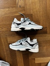 CHANEL Trainers Suede Knit Terqouise Sneakers