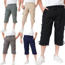 Mens 3/4 Long BIG SIZE Cargo