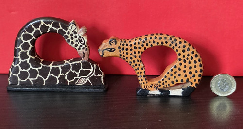 Hand painted wooden safari - wooden,