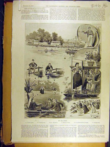Old antique print 1895 henley - antique,