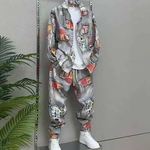 Streetwear men print - print, jacket
