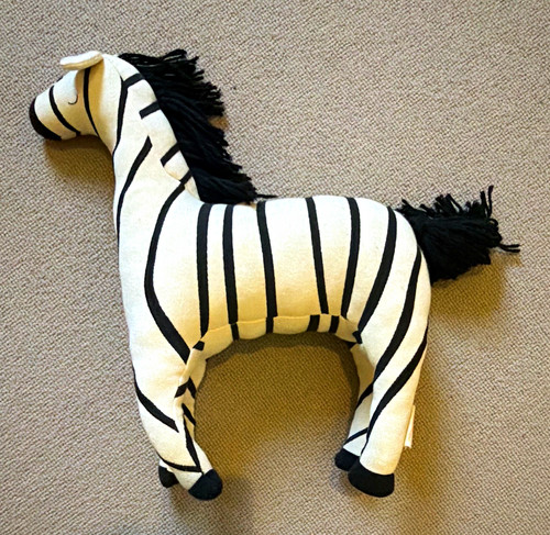 Organic cotton zebra soft toy - cotton,