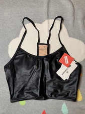 LEOHEX Shiny Sports Bra Black