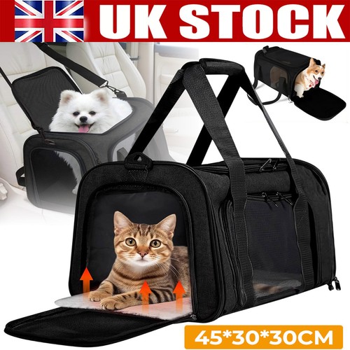 Black cat carrier - cat, bag