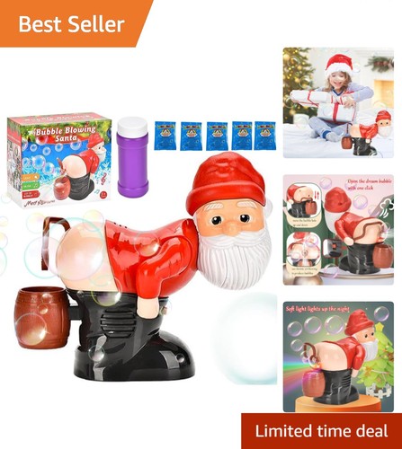 Bubble blowing santa - bubble,