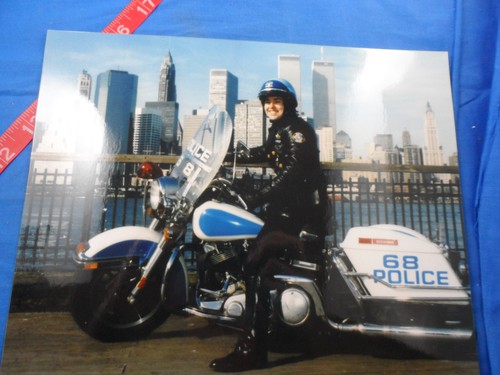 Female police motorcycle - female,
