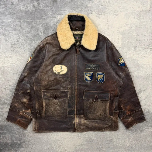 Vintage avirex leather - leather, jacket