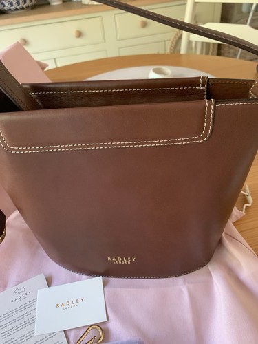 Radley brown leather shoulder - brown,