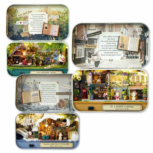 Diy tin box - box, dolls