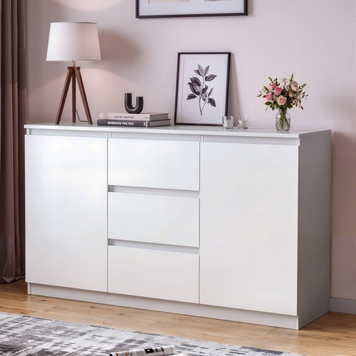 Wide wooden chest - chest, drawers