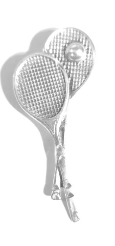 Sterling silver 925 brooch - sterling, two