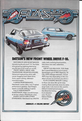 1976 datsun front wheel - 1976,
