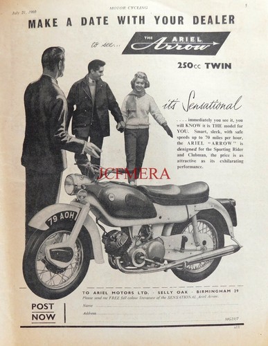 Ariel 250cc twin arrow - 250cc, 'arrow'