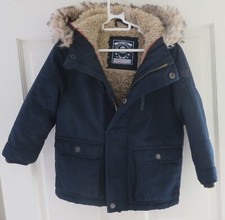 Next Smart Navy Coat With Hood
