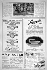 Old 1921 Napier Motor Car Fresco Lunch Surrey Lanchester Vickery Stan 20th