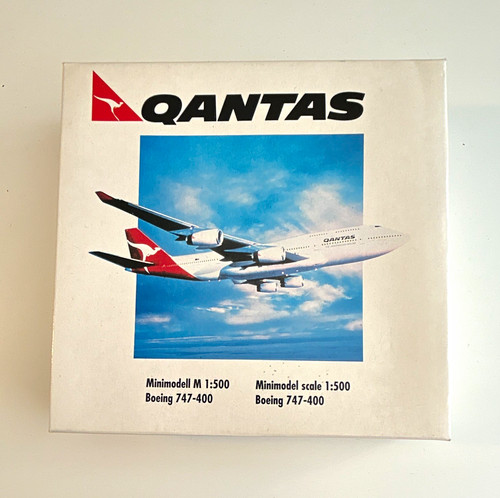 Herpa qantas boeing 747 - herpa,