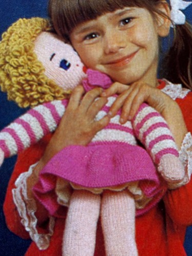 Fabulous knitted doll - knitted,