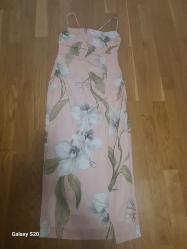 Zara pink floral strappy midi - ,