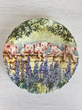 Pig plate. Ann Blockley, Fenton China Company