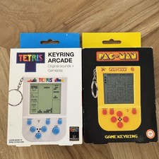 Tetris PAC-Man Keyring Arcade Original Sounds & Gameplay By Fizz Creations Boxed