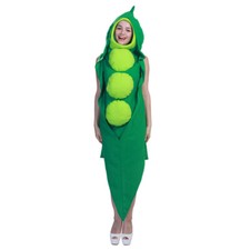 Adult Unisex Funny Pea-Pod Food Fancy Dresses Costume Coverall Christmas Outfit