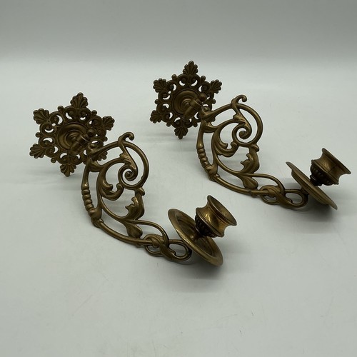 Vintage pair brass piano - vintage,