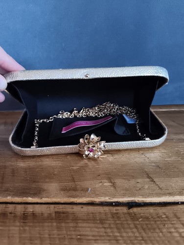 Metallic gold hard case clutch - metallic, hard-case