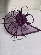 Small Fascinator Deep Purple