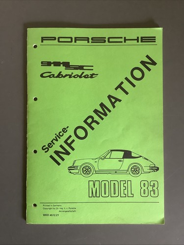 911sc cabriolet service - 911sc,
