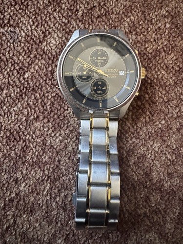 Seiko two tone chronograph - seiko,