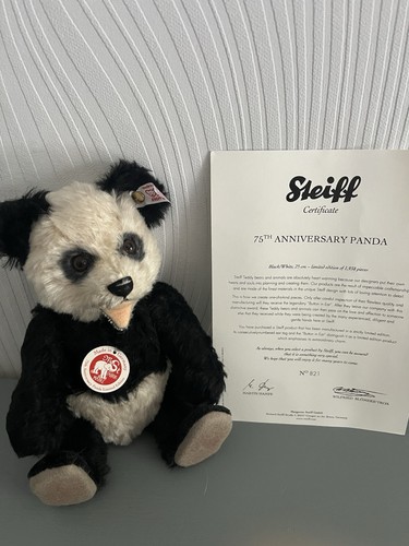 Steiff 75th anniversary panda - 75th,