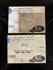 Oasis Ticket Stub X2 -