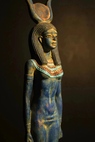 Hathor statue ancient - statue,