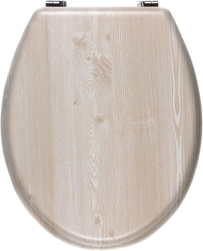 Toilet seat white oak - oak, effect