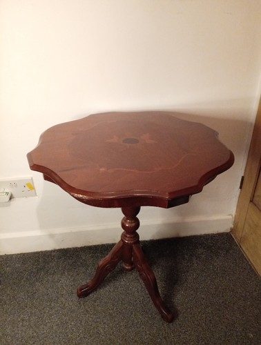 Vintage coffee table inlaid - vintage,