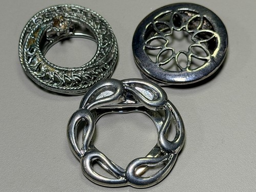 Vintage scarf clips job - job, x3