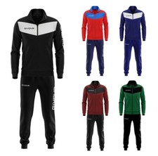 Givova Boys Football Full Zip Tracksuit Training Pants Jogging Bottoms Track Top