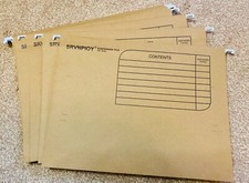 Buff A4 Hanging Suspension Files with tabs and inserts Filing Cabinet 