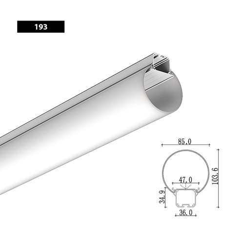 Led profile aluminium - 2m,