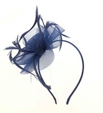 Navy Blue Fascinator, Ladies