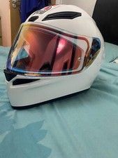 AGV K1-S Solid Glossy White Sport TouringHelmet E2206 Multiple + Pinlock + Visor