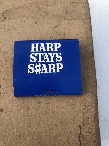 Harp lager matchbook - lager,