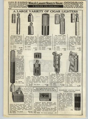 1938 paper cigar lighters - 1938, ad