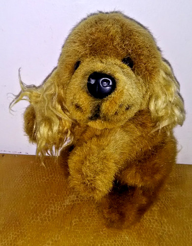 Golden spaniel puppy soft toy - soft,