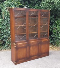 CAMPAIGN OAK & MAHOGANY BOOKCASE