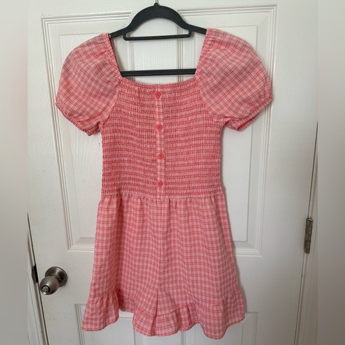 Art class pink gingham smocked - class,