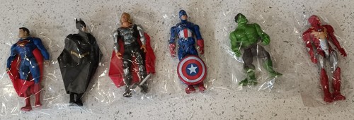 Six superhero figures for cake - superhero,