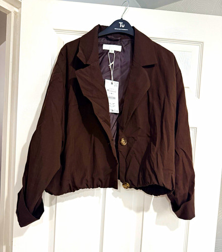 Zara brown short lined twill - zara,