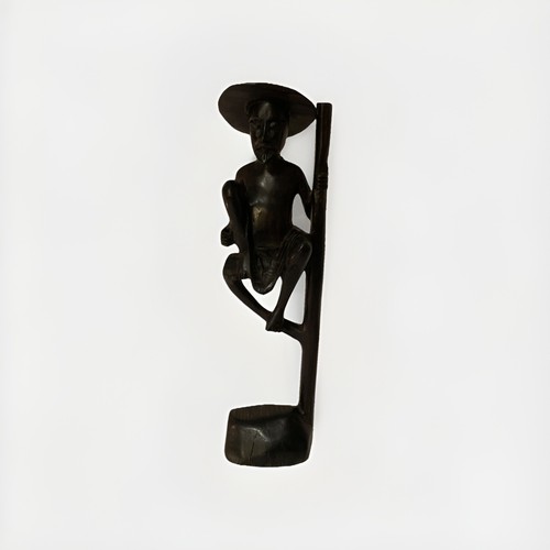 Vintage fishermen statue black - fishermen,