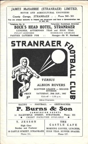 Stranraer albion rover - v,